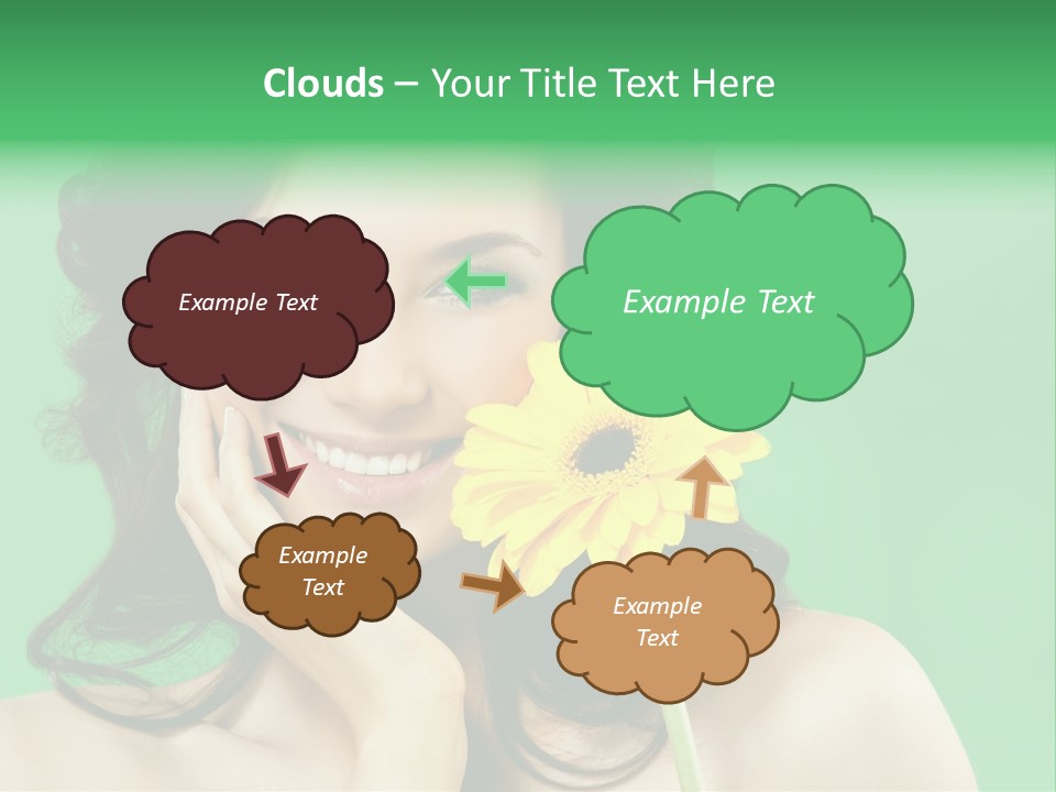 Portrait Romance Background PowerPoint Template