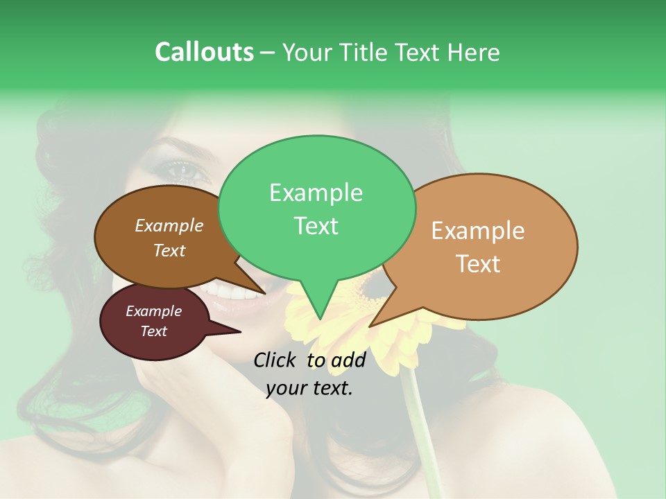 Portrait Romance Background PowerPoint Template