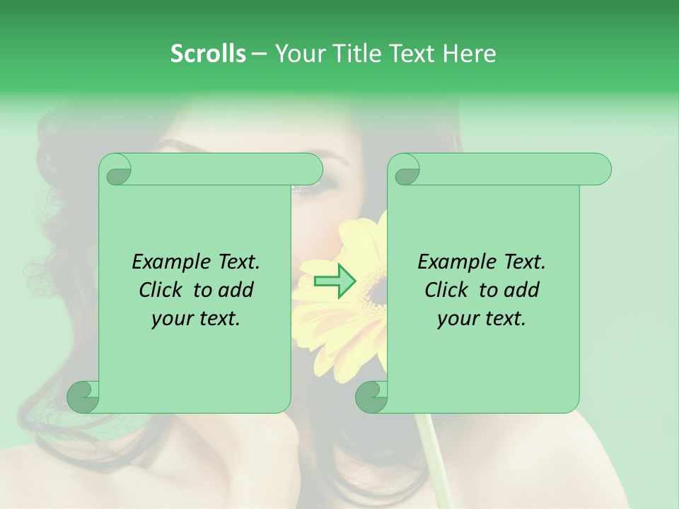 Portrait Romance Background PowerPoint Template