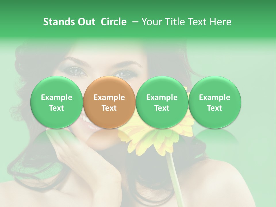 Portrait Romance Background PowerPoint Template