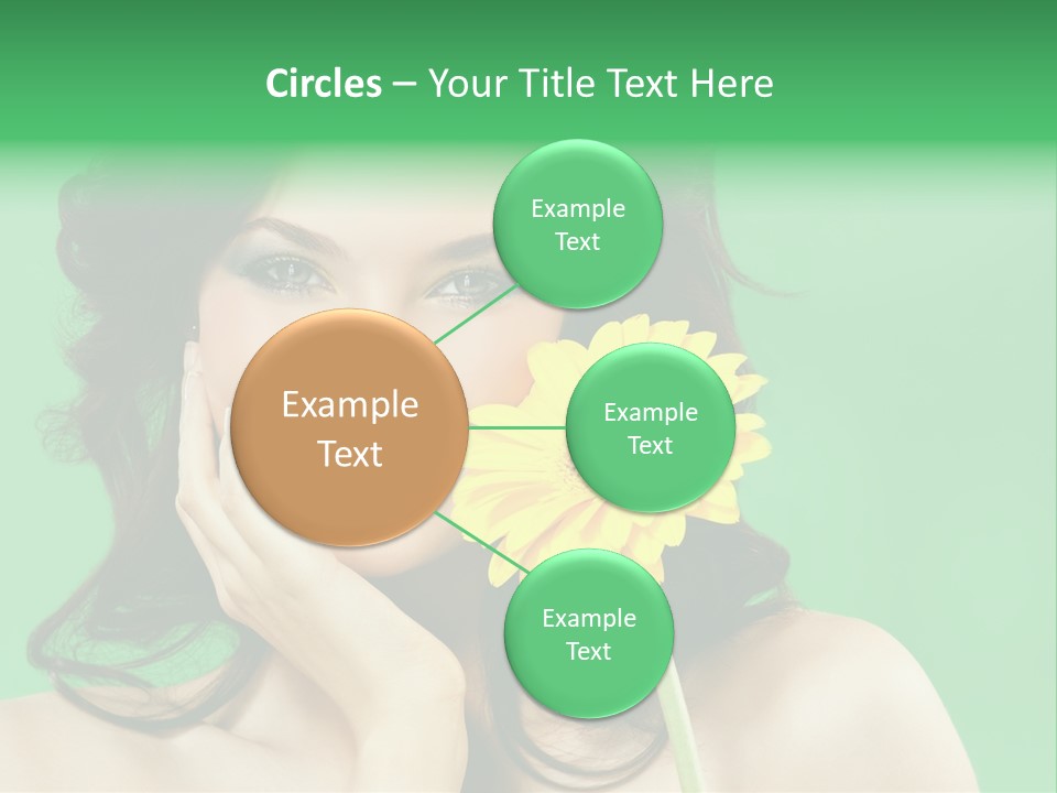 Portrait Romance Background PowerPoint Template