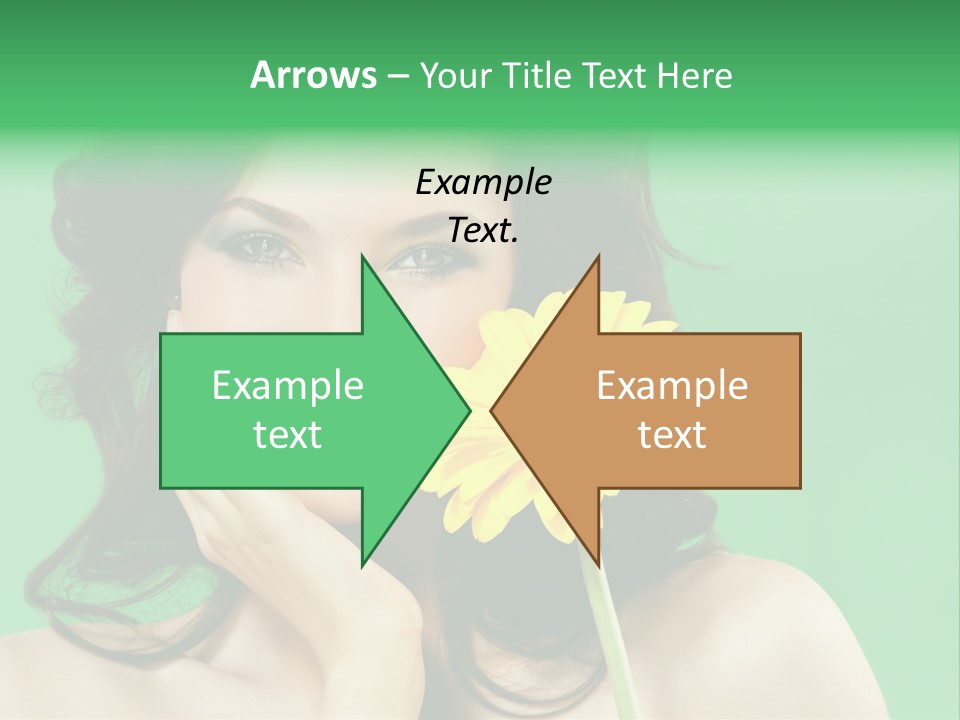 Portrait Romance Background PowerPoint Template