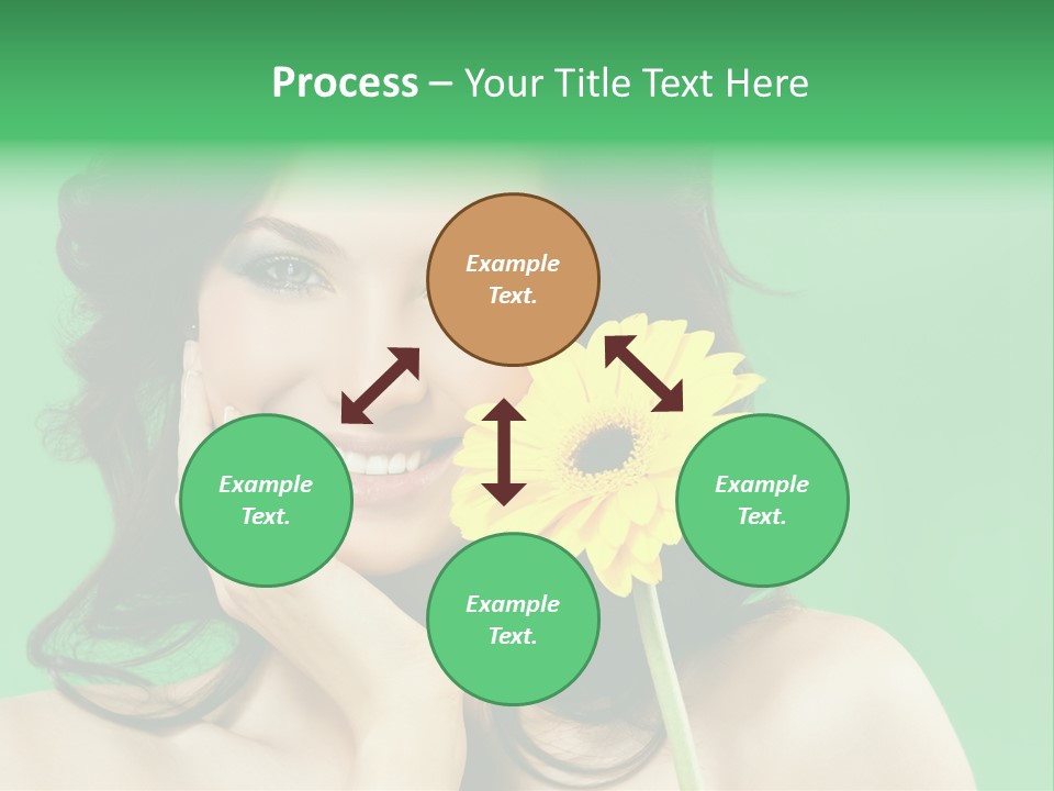 Portrait Romance Background PowerPoint Template