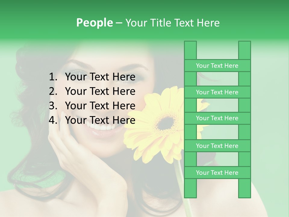 Portrait Romance Background PowerPoint Template