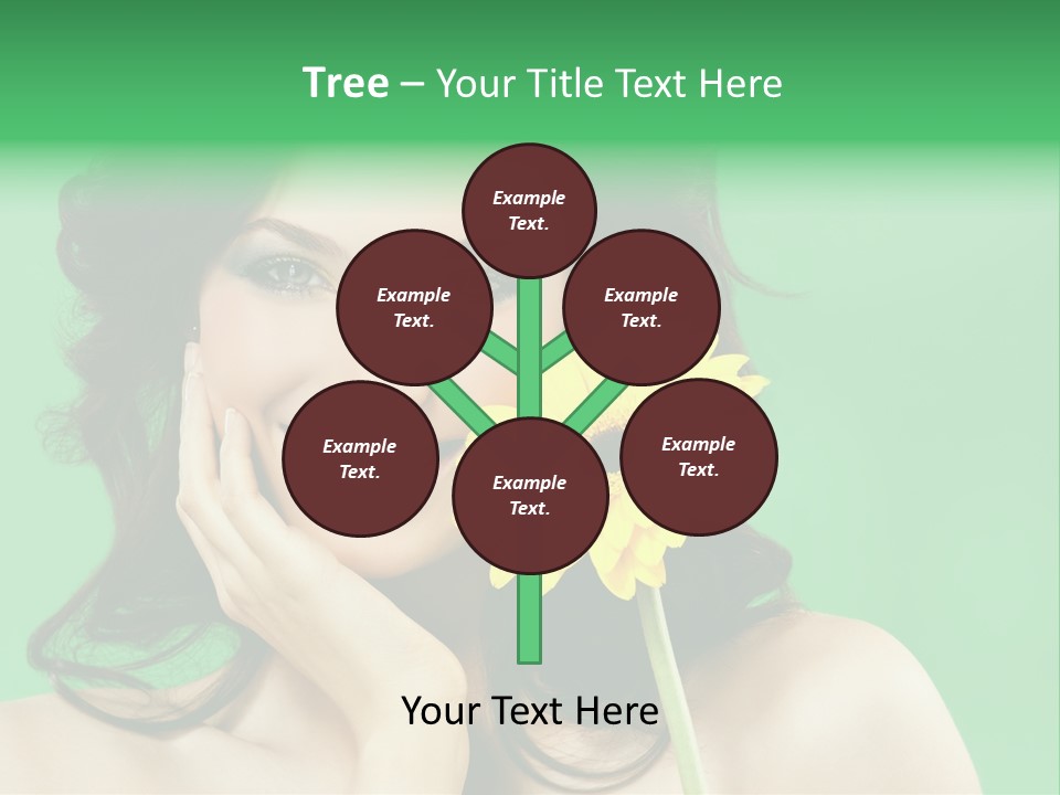 Portrait Romance Background PowerPoint Template