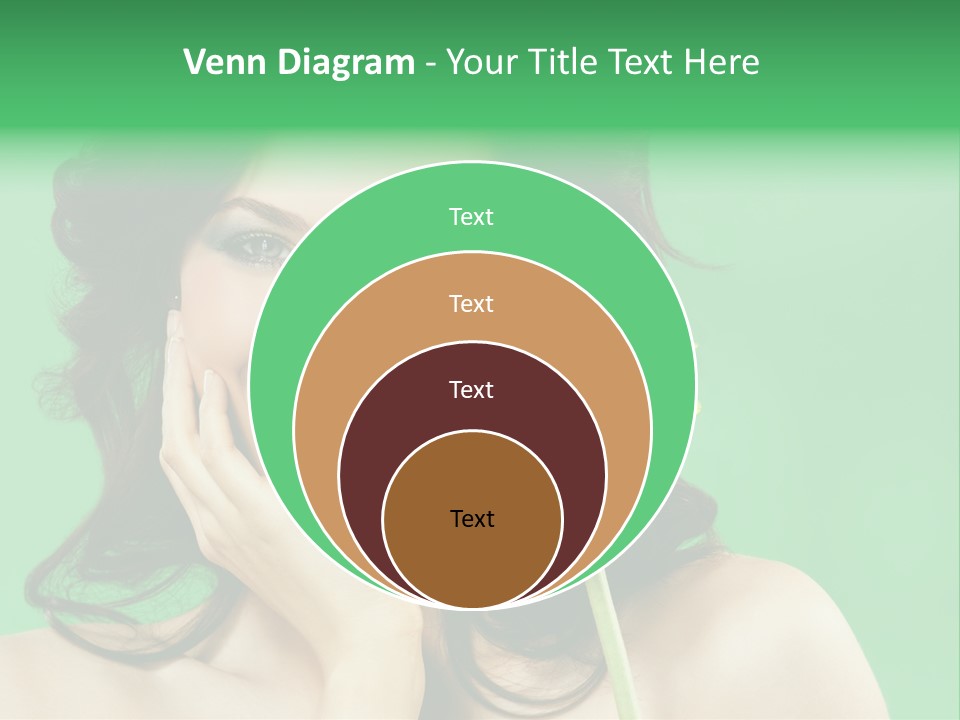 Portrait Romance Background PowerPoint Template