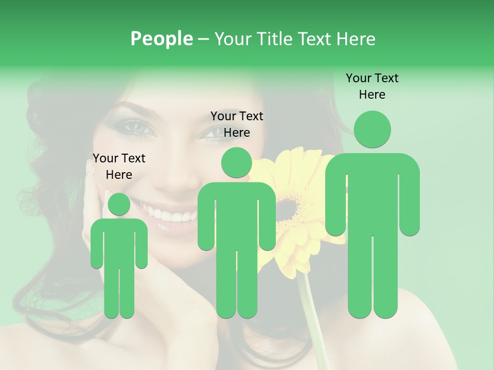 Portrait Romance Background PowerPoint Template