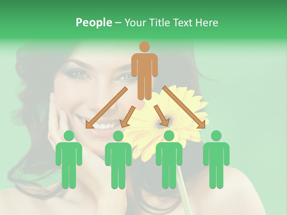 Portrait Romance Background PowerPoint Template