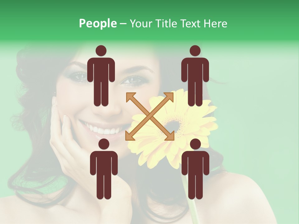 Portrait Romance Background PowerPoint Template