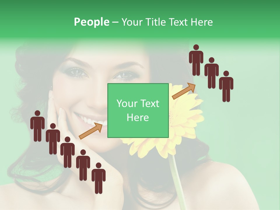 Portrait Romance Background PowerPoint Template