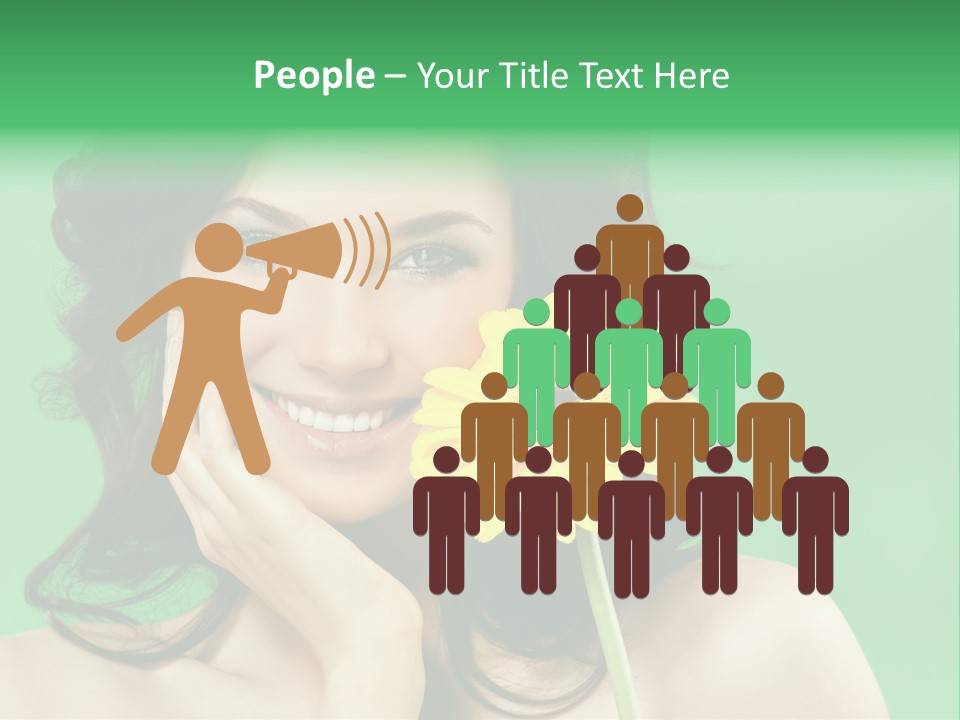 Portrait Romance Background PowerPoint Template