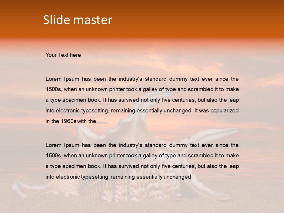 Pacific Water Cloudy PowerPoint Template