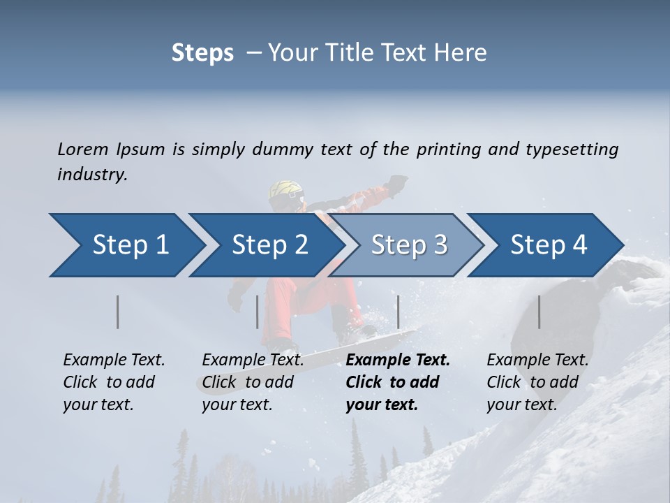 Snowboarding Ride Sport PowerPoint Template