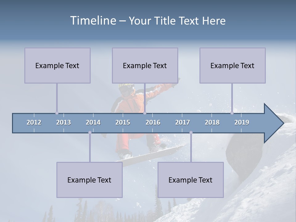 Snowboarding Ride Sport PowerPoint Template
