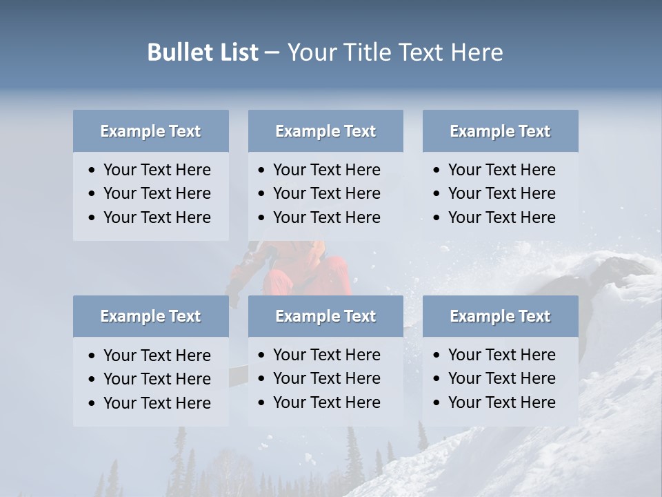 Snowboarding Ride Sport PowerPoint Template