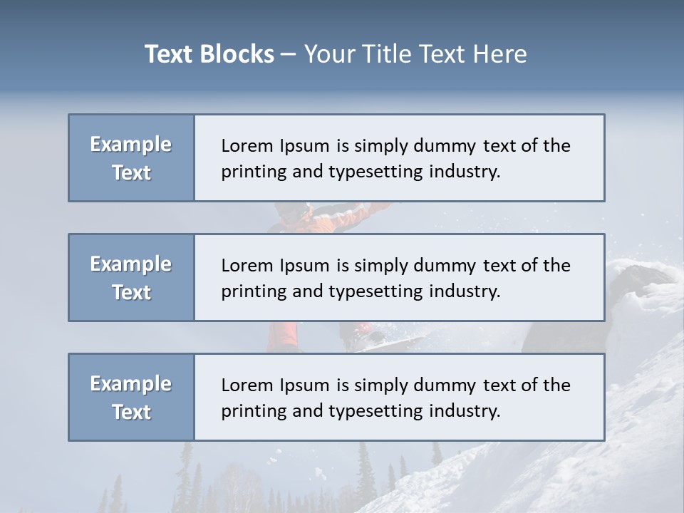 Snowboarding Ride Sport PowerPoint Template