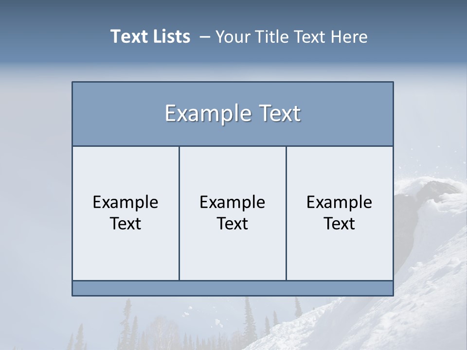 Snowboarding Ride Sport PowerPoint Template