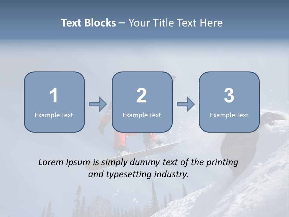 Snowboarding Ride Sport PowerPoint Template