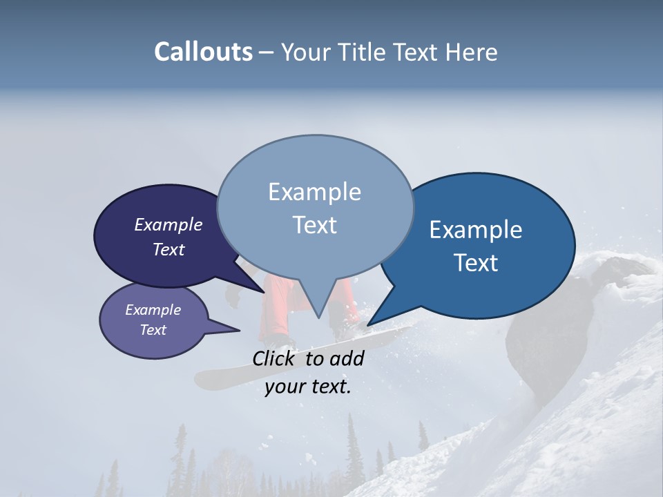 Snowboarding Ride Sport PowerPoint Template