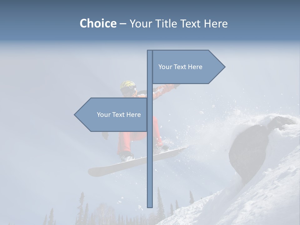 Snowboarding Ride Sport PowerPoint Template