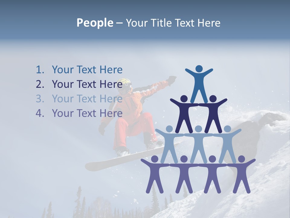 Snowboarding Ride Sport PowerPoint Template