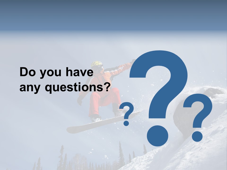 Snowboarding Ride Sport PowerPoint Template
