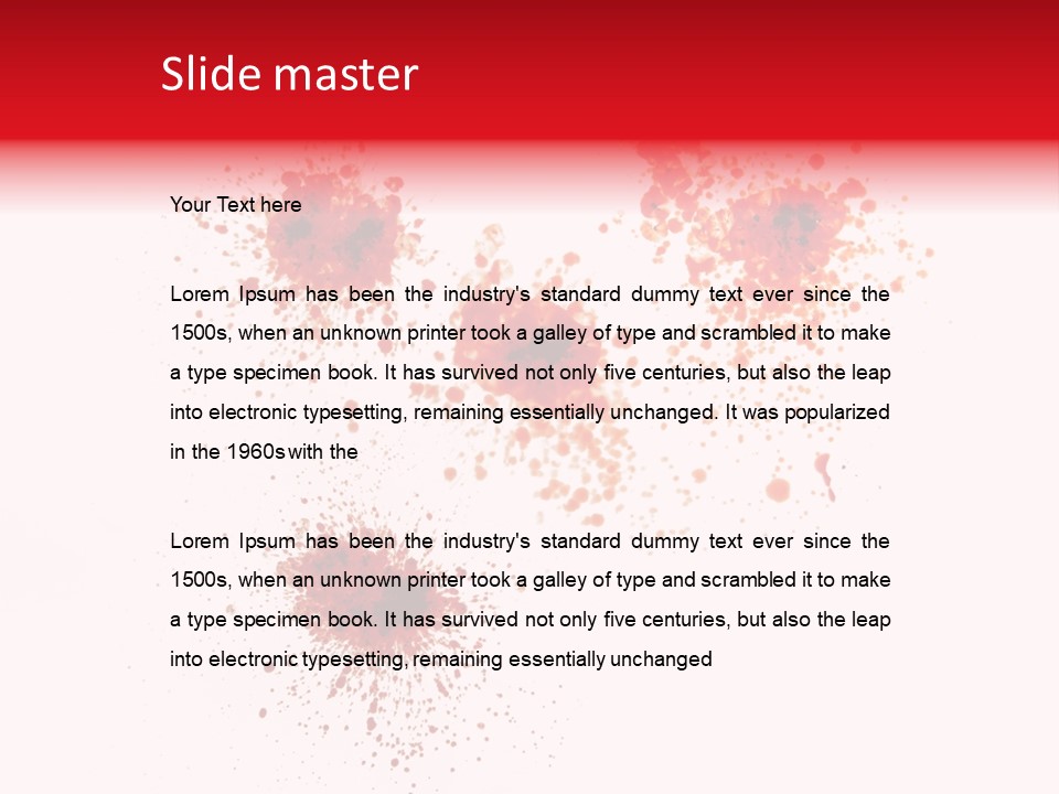 Drips Murder Claret PowerPoint Template