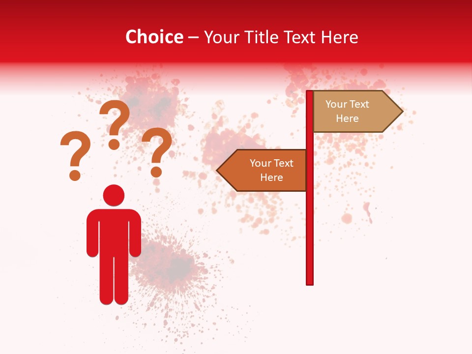 Drips Murder Claret PowerPoint Template