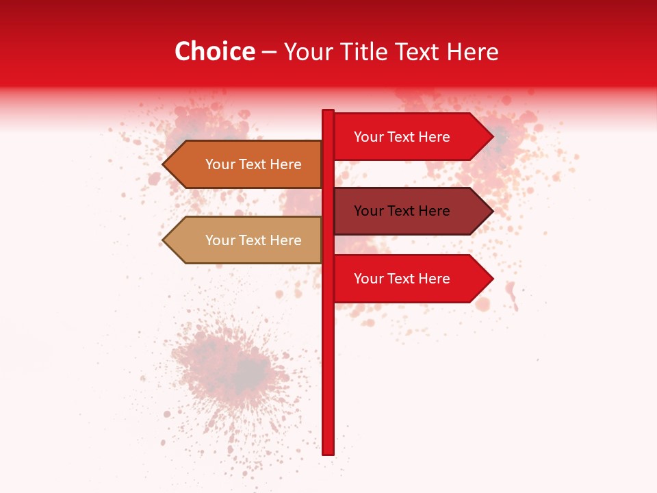 Drips Murder Claret PowerPoint Template