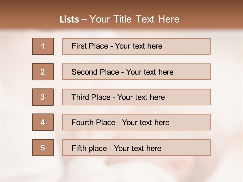 Chest Nourish Kid PowerPoint Template