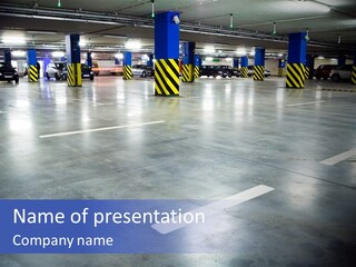 Blur Industry Building PowerPoint Template