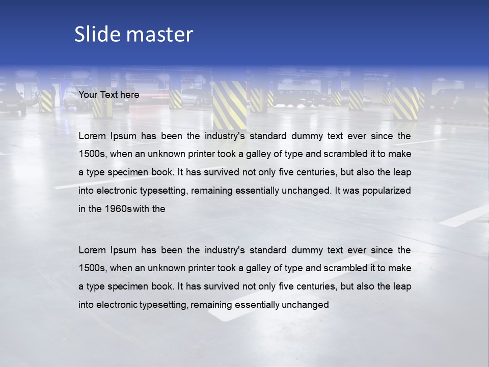 Blur Industry Building PowerPoint Template