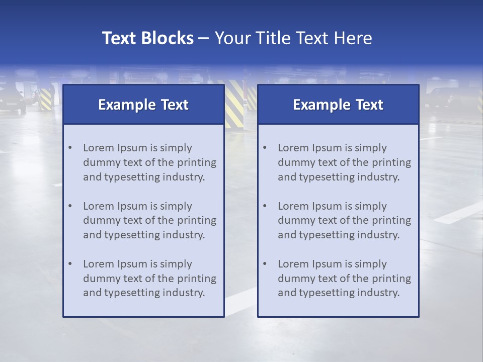 Blur Industry Building PowerPoint Template