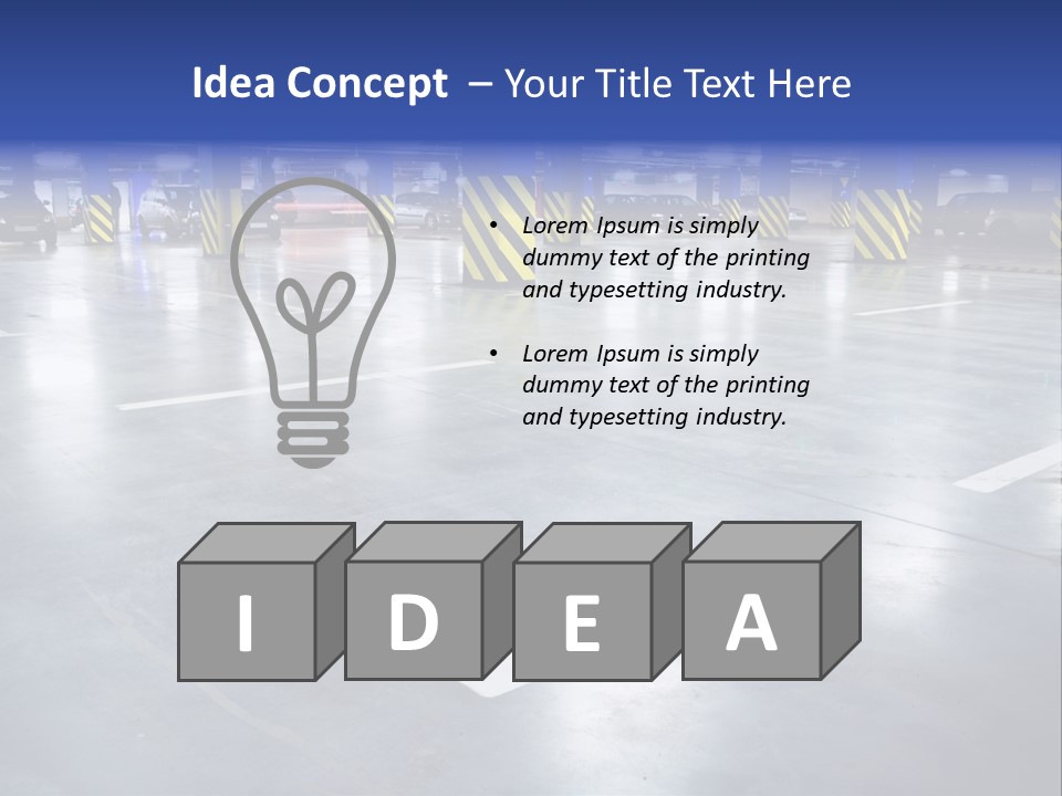 Blur Industry Building PowerPoint Template