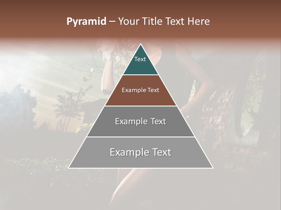 Girl Sensuality Flower PowerPoint Template