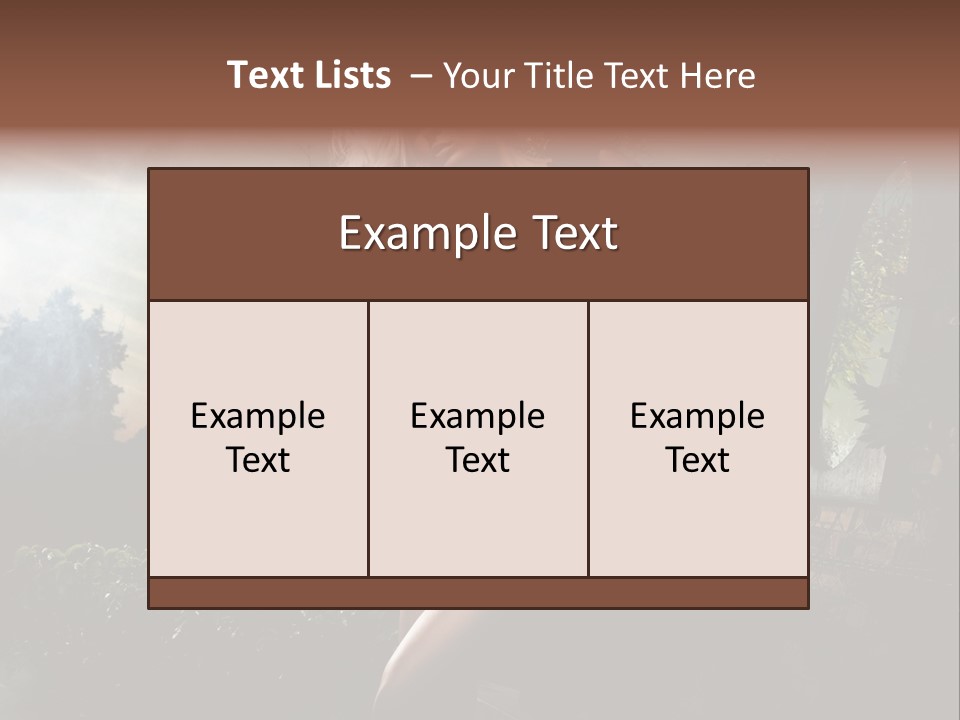 Girl Sensuality Flower PowerPoint Template