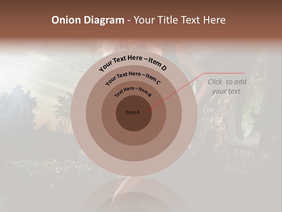 Girl Sensuality Flower PowerPoint Template