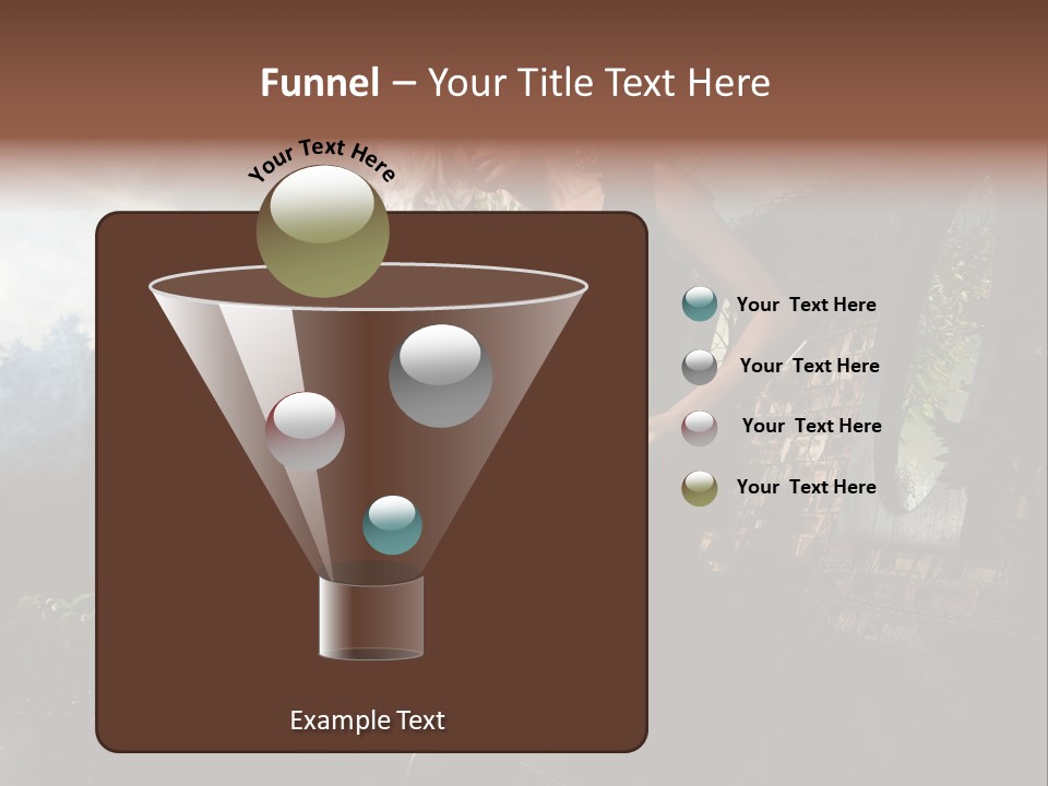 Girl Sensuality Flower PowerPoint Template