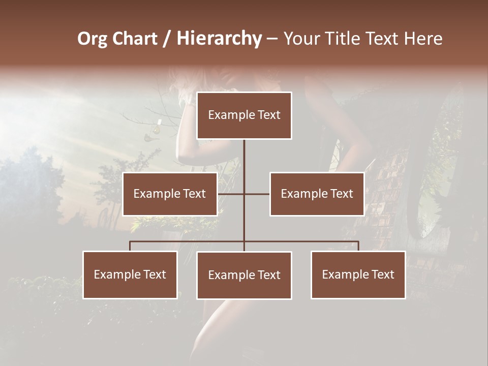 Girl Sensuality Flower PowerPoint Template