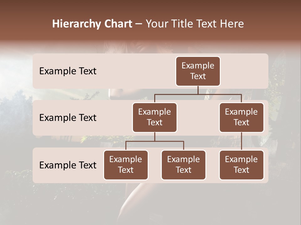 Girl Sensuality Flower PowerPoint Template