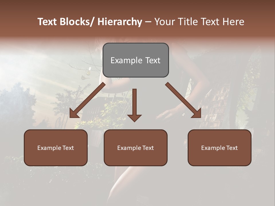 Girl Sensuality Flower PowerPoint Template