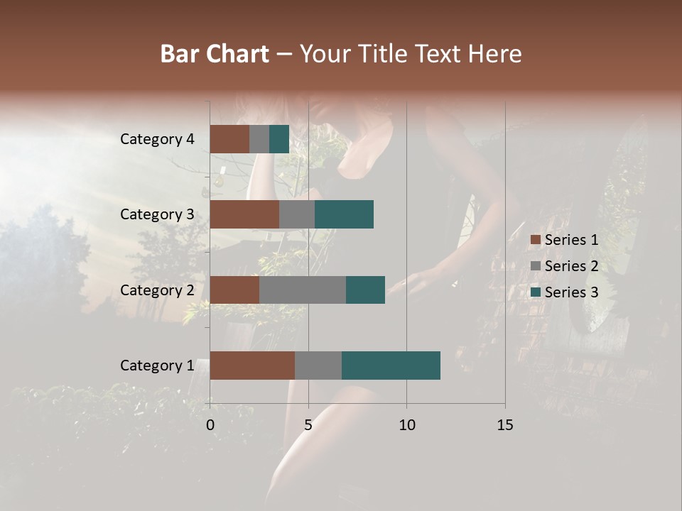 Girl Sensuality Flower PowerPoint Template