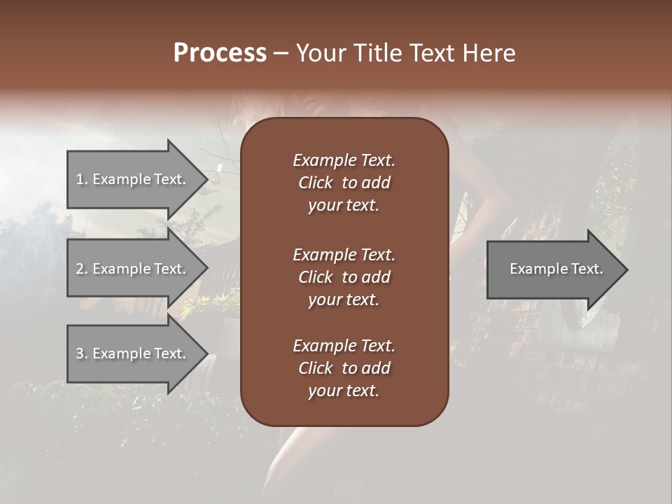 Girl Sensuality Flower PowerPoint Template