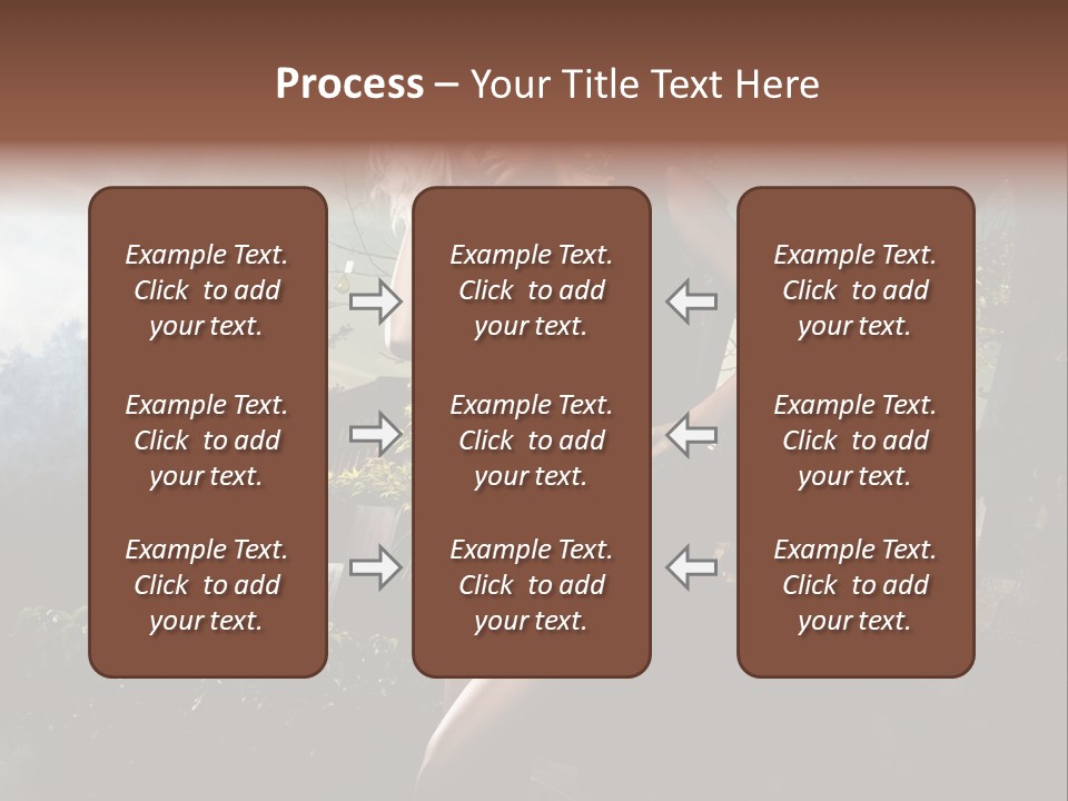 Girl Sensuality Flower PowerPoint Template