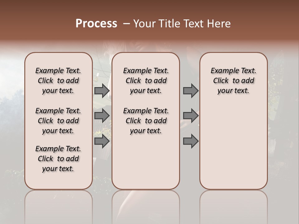 Girl Sensuality Flower PowerPoint Template