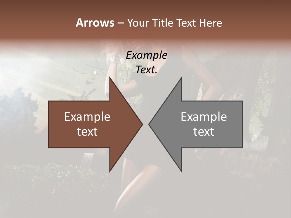 Girl Sensuality Flower PowerPoint Template