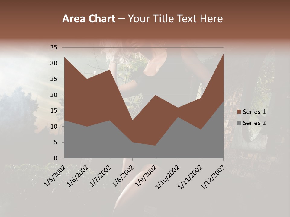 Girl Sensuality Flower PowerPoint Template