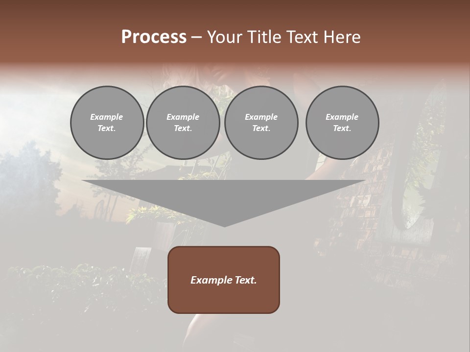 Girl Sensuality Flower PowerPoint Template