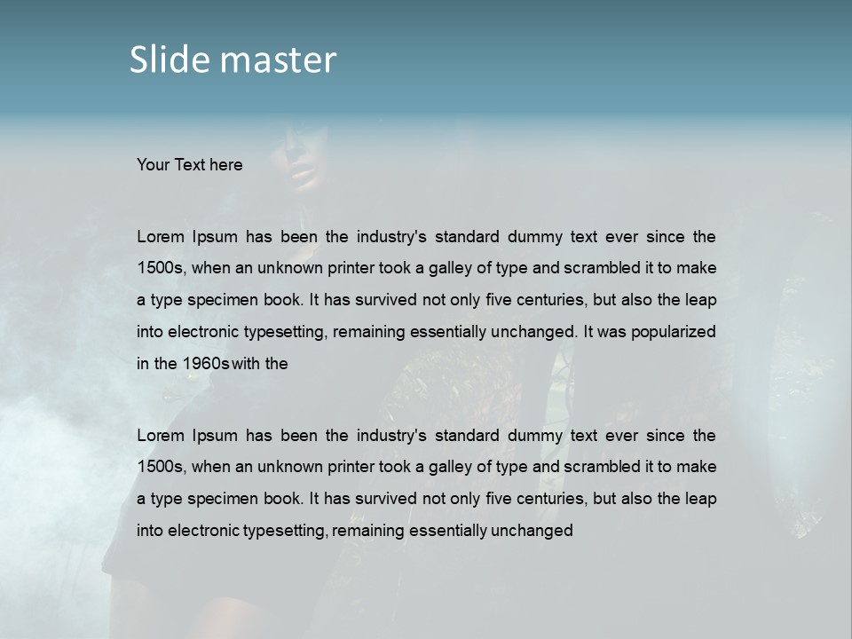 Black Gorgeous Sensual PowerPoint Template