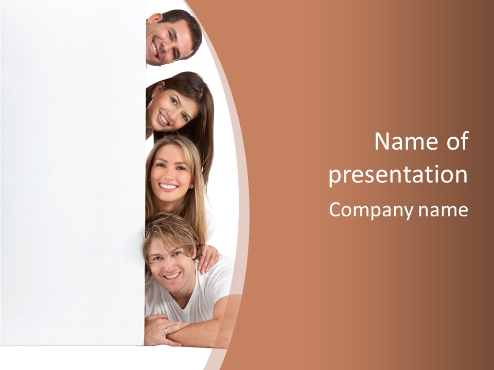 People Blank Smile PowerPoint Template